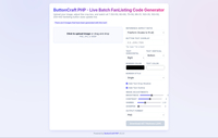 ButtonCraft PHP image upload and crop editor.
