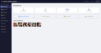 Admin dashboard overview.