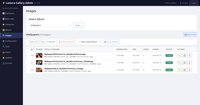 Admin dashboard album page.