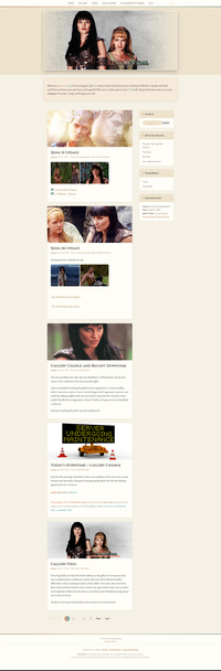 Lumora Press site preview on Xena Central.
